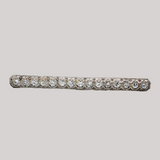 Antique c.1920 Platinum & 14K Gold 1.50 CTW Diamond Bar Pin