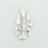 Vintage Sterling Silver Modernist Brooch by Olaf Skoogfors