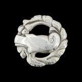 Vintage c.1933–1944 Georg Jensen Sterling Silver Dove Brooch No. 123