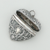 Vintage Sterling Silver Heart-shaped Locket