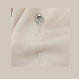 Antique c.1910 Edwardian Platinum Filigree Diamond Stick Pin