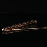 Antique c.1900 14K Gold Amethyst & Pearl Bar Pin