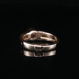 14K Two-Tone Gold Bezel-Set Natural Diamond Ring, Approx. 5/8 CT