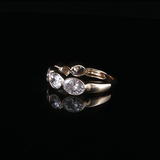 New 14K Yellow Gold Lab-Grown Diamond Oval Band, 2.65 CTW, Size 6