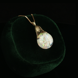 Vintage Horace Welch 14K Gold Floating Opal Pendant, c.1930s