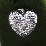 Vintage Sterling Silver Heart-shaped Locket